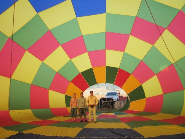  Inflation of the hot air balloon 